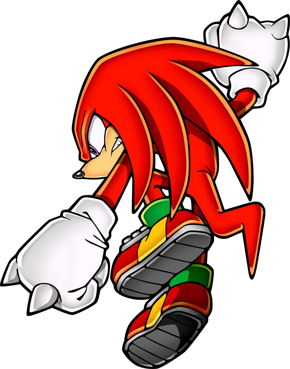 Knuckles the Echidna Sonic Art Assets DVD Wiki Fandom