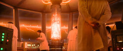 Gerald watches Chaos Energy vial