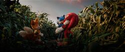 Sonic hugs Knuckles