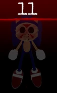 Sonic.EXE on the continue screen. (Halloween)