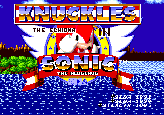 blue knuckles in sonic 3 and knuckles rom hack