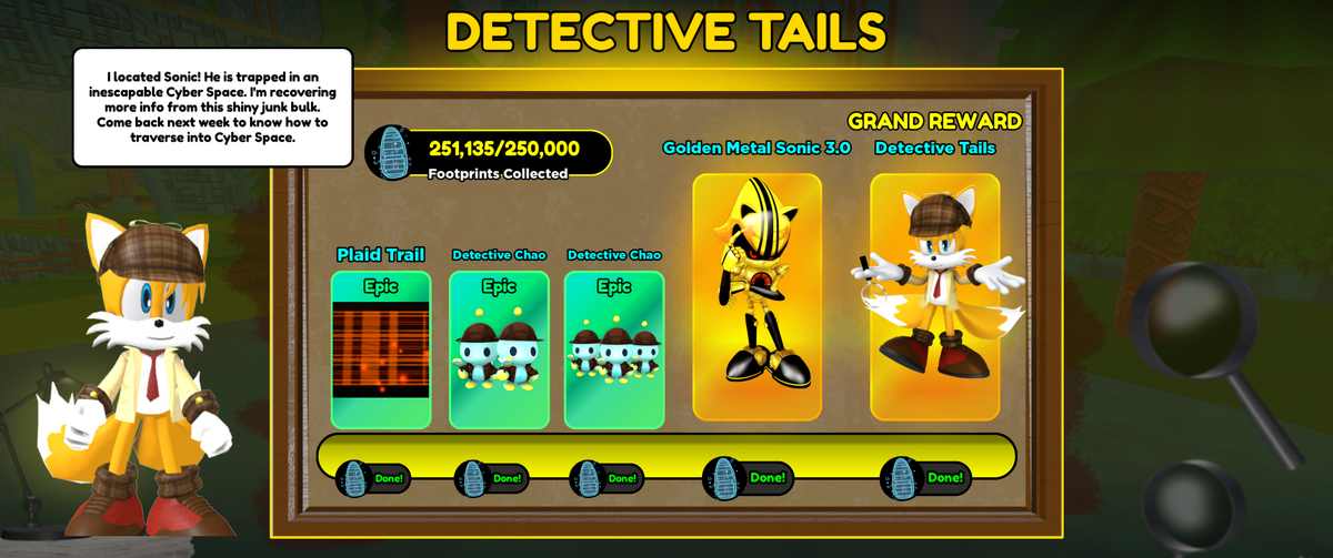 Play Detective, Sonic Speed Simulator Wiki