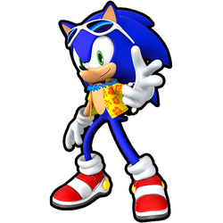 Sonic Speed Simulator Main Render in my style by blue007prime on