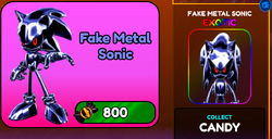 Holographic Metal Sonic, Sonic Speed Simulator Wiki