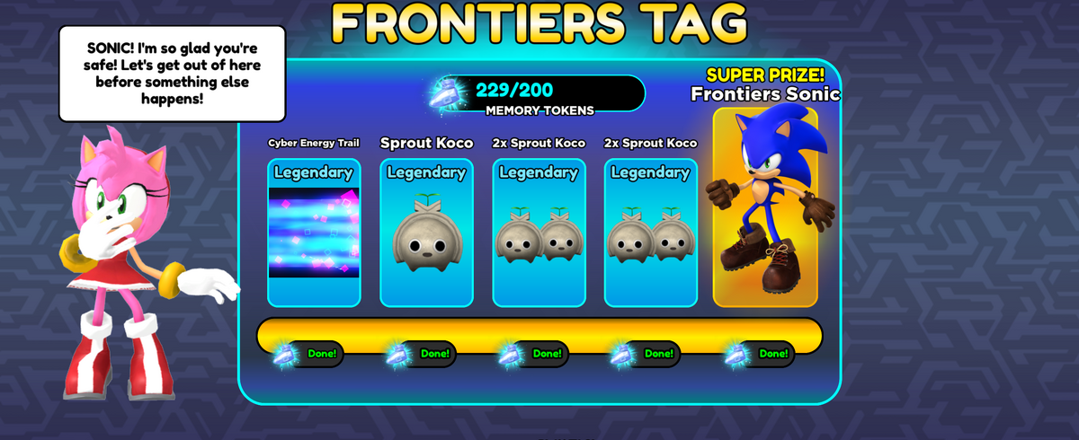 Frontiers Tag, Sonic Speed Simulator Wiki