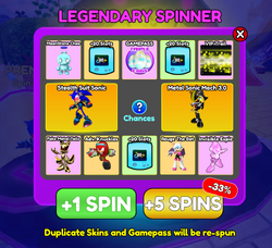 Spin Wheel, Sonic Speed Simulator Wiki