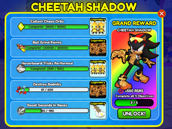 Sonic Speed Simulator Render - Cheetah Shadow by ShadowFriendly on