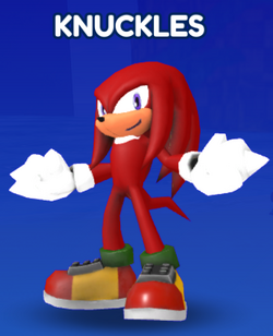 Knuckles The Echidna, Sonic Speed Simulator Wiki