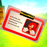 Knuckles' character card in-game