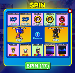 Spin Wheel, Sonic Speed Simulator Wiki