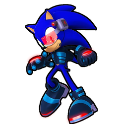 Sonic Speed Simulator Main Render in my style by blue007prime on