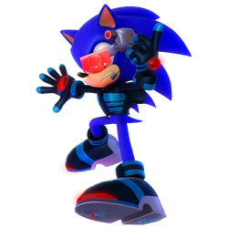 Sonic Speed Simulator Main Render in my style by blue007prime on