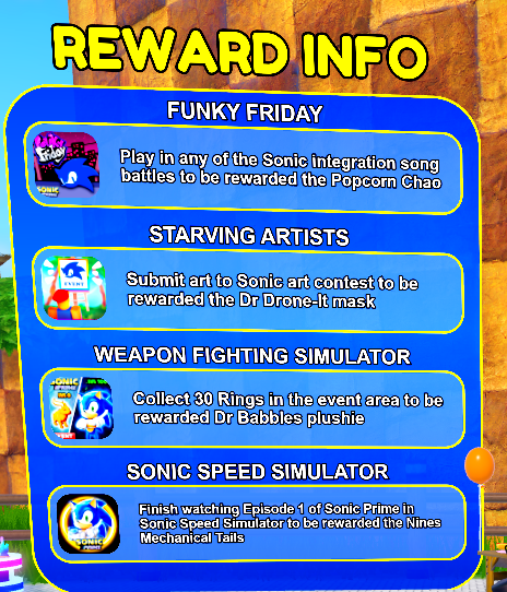 Sonic Prime Premiere, Sonic Speed Simulator Wiki
