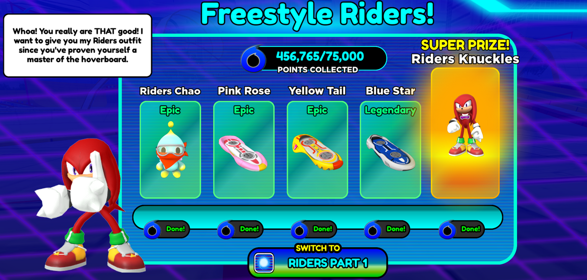 Freestyle Riders, Sonic Speed Simulator Wiki