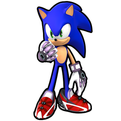 Sonic Speed Simulator Main Render in my style by blue007prime on