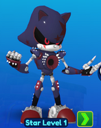 Heavy Metal Sonic's Menu Pose