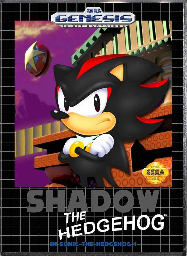 Shadow in Sonic the Hedgehog Genesis Game Cart Repro 