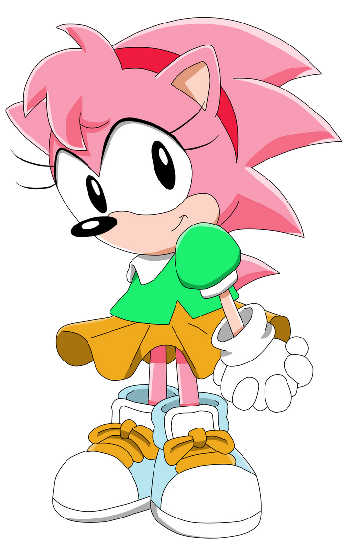 Amy Rose Sonic, o personagem de aventura Sonic do ouriço, quartzo