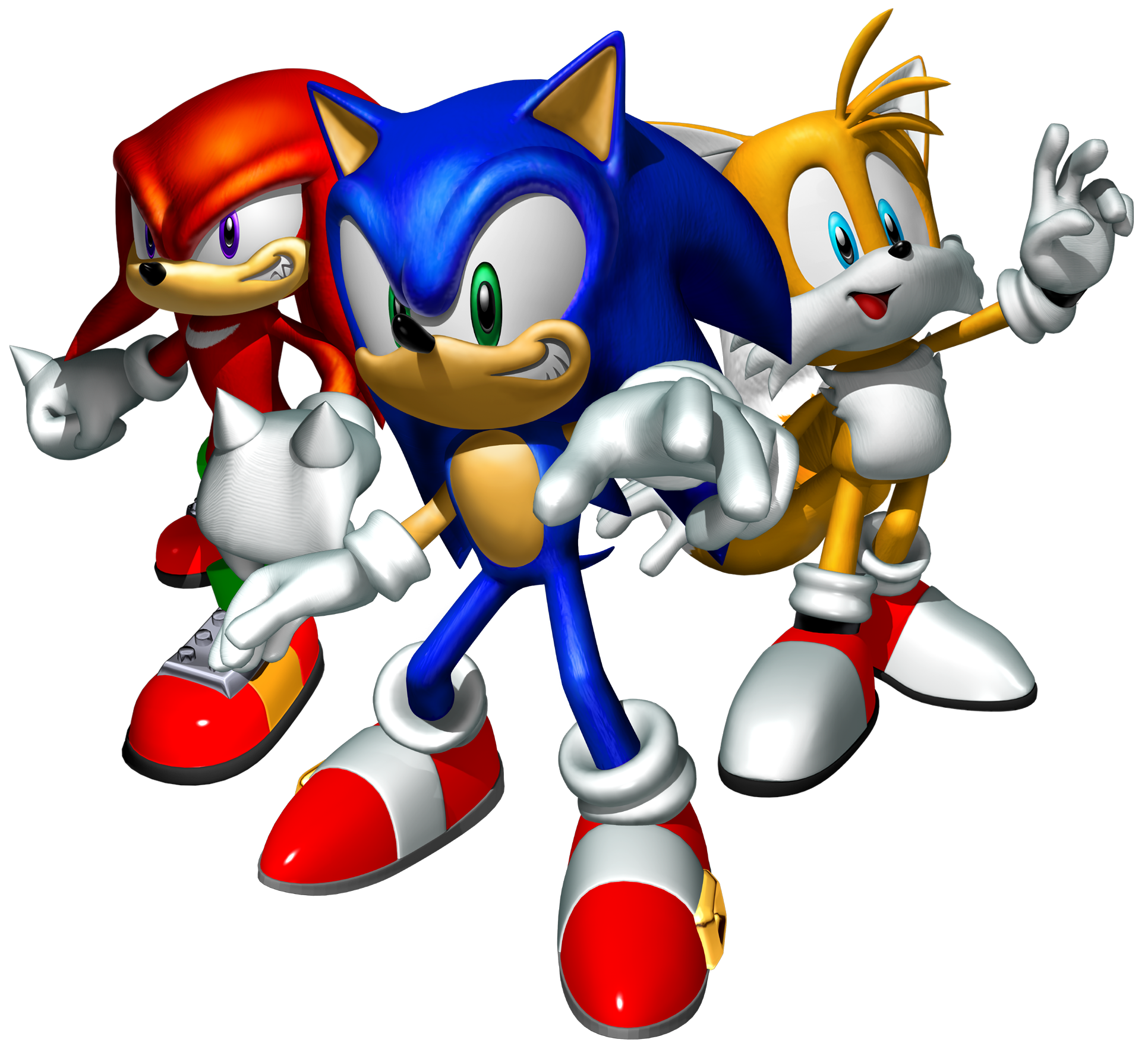 Quem é mais forte team sonic (sonic ,tails e knuckles) ou shadow