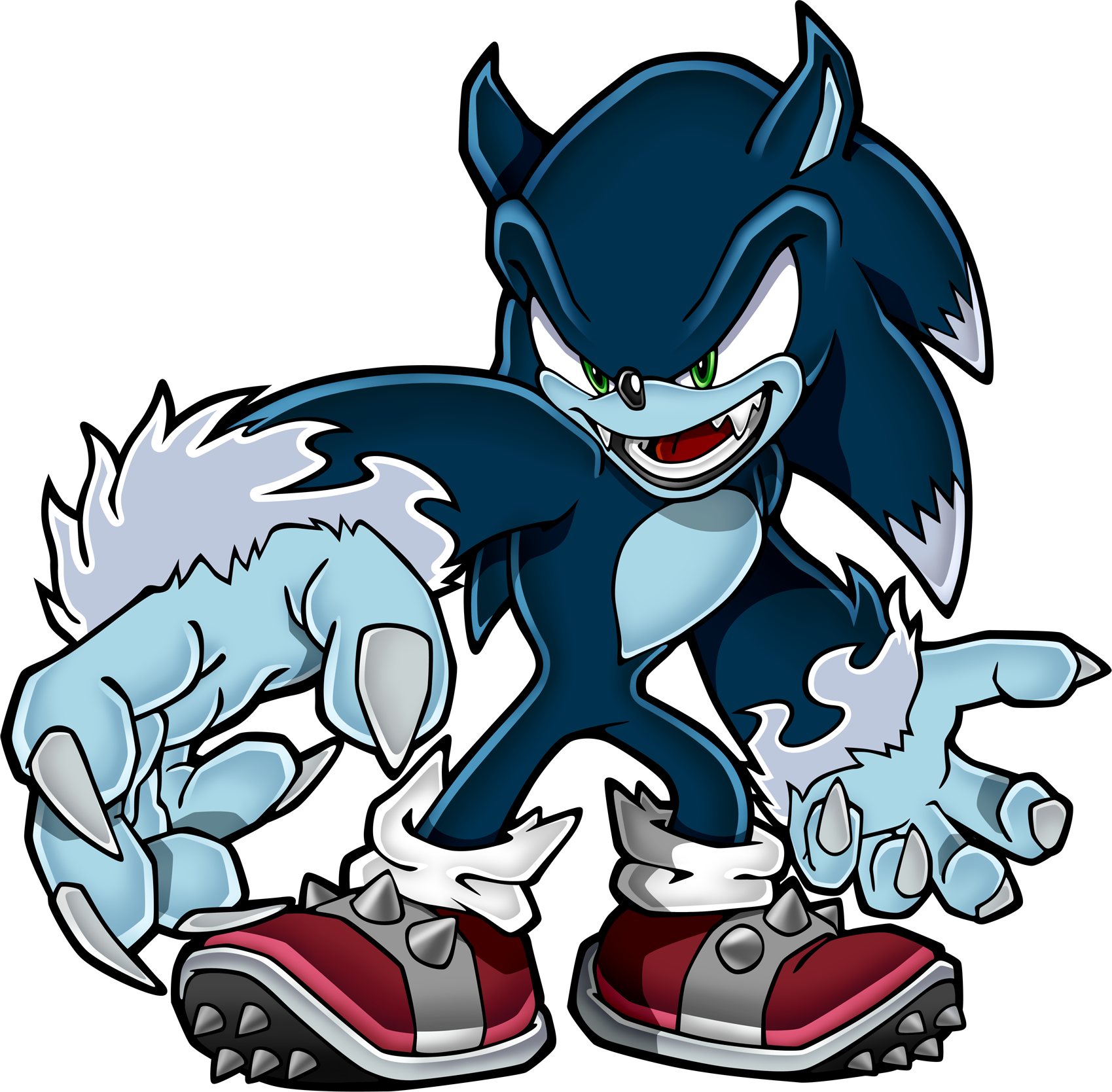 Drawing Sonic - (DarkSpine Sonic Super-Form Style!) 