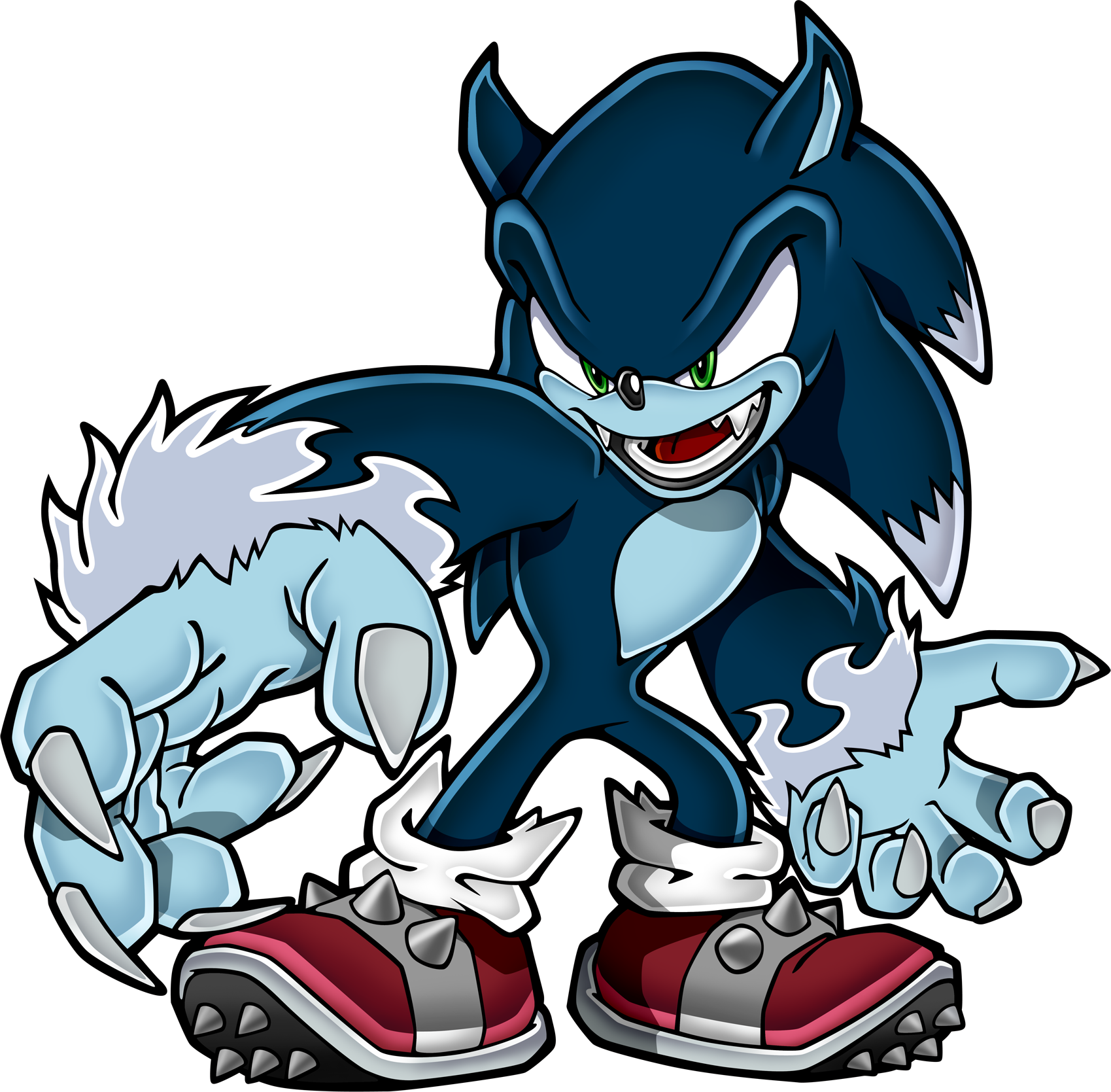 shadow the werehog vs sonic the werehog