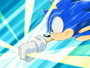 Sonic before the Ring takes effect.