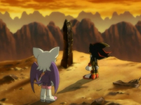 Sonic X  Shadow Protects Molly and Defeats the Meterex 