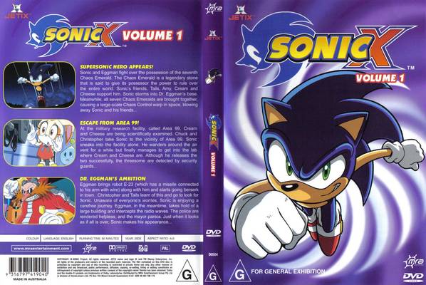 Sonic X Volume 1 Australia Sonic X Wikia Fandom