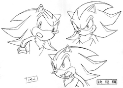 Sonic X — Signature Pose - Lineart - Shadow the Hedgehog - Gallery