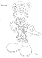 Early concept art for Antoine's post-Xorda design by Jeff Axer.