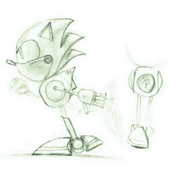 TheWispGuy's Art Blog — Sonic Advance styled Metal Sonic (and Eggman's