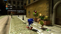 Otto in Spagonia's Town Stage on the Xbox 360/PlayStation 3 version of Sonic Unleashed.