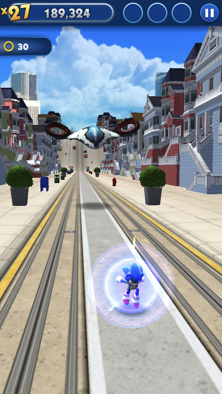 Sonic Dash, Teen Sonic Gameplay