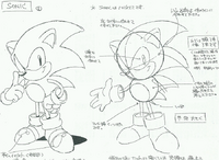 Materials used for the Sonic the Hedgehog CD animation.