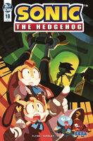 Sonic the Hedgehog #18 (July 2019). Art by Nathalie Fourdraine.