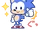 Sonic -Easy to Use Stickers-