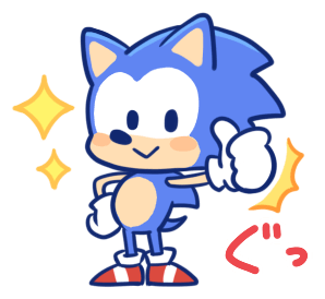 Sonic -Easy to Use Stickers-, Sonic Wiki Zone