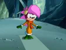 Sonia in her second winter outfit, from "The Big Melt".