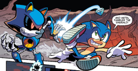 Sonic kicks Emerald