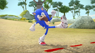 Sonic tries to enter the village (Take 3)