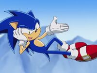 Sonic relaxing in the air