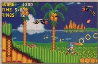 A better quality version of the mockup of Emerald Hill Zone, albeit with the top and bottom missing.