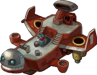 One of the airships found in Metropolis