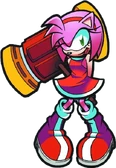 Amy's current appearance, from Sonic Super Special Magazine #8.