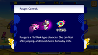 Sonic Runners Rouge Controls