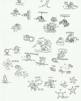 Art used for the Japanese instruction booklet of Sonic the Hedgehog 2.