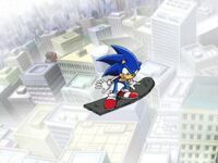 Sonic falling Shadow Knows