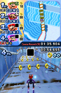 Mario Sonic Olympic Winter Games Gameplay DS 100