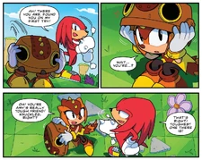 Knuckles and Trip reunite