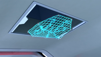 Electrical net trap released from the ceiling inside Doctor Eggman's lair